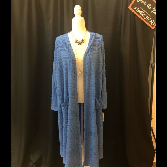 LuLaRoe Tops - LULAROE Sarah Duster Wrap size XL NWT fits 18-20